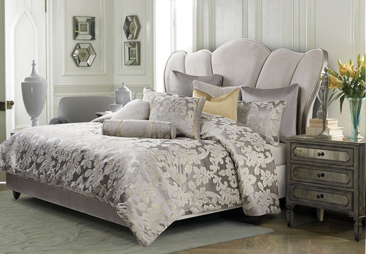 Assisi Platinum Comforter Set - Ornate Home