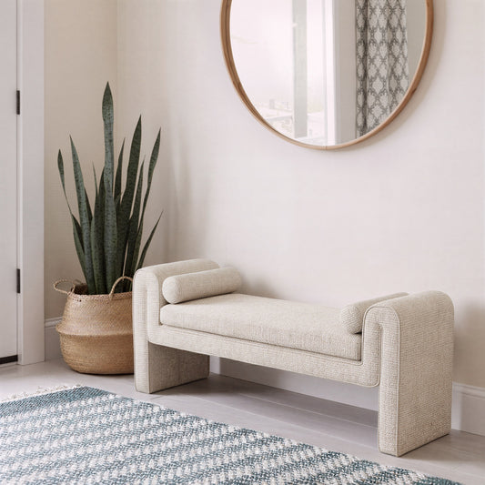 Astar Beige Bench - Ornate Home