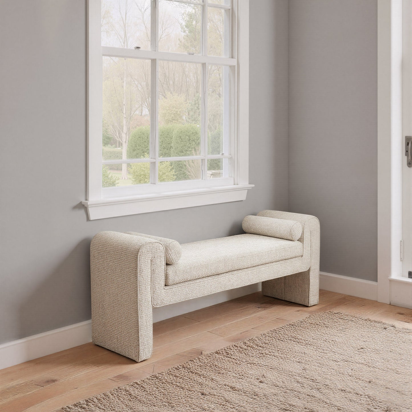 Astar Beige Bench - Ornate Home
