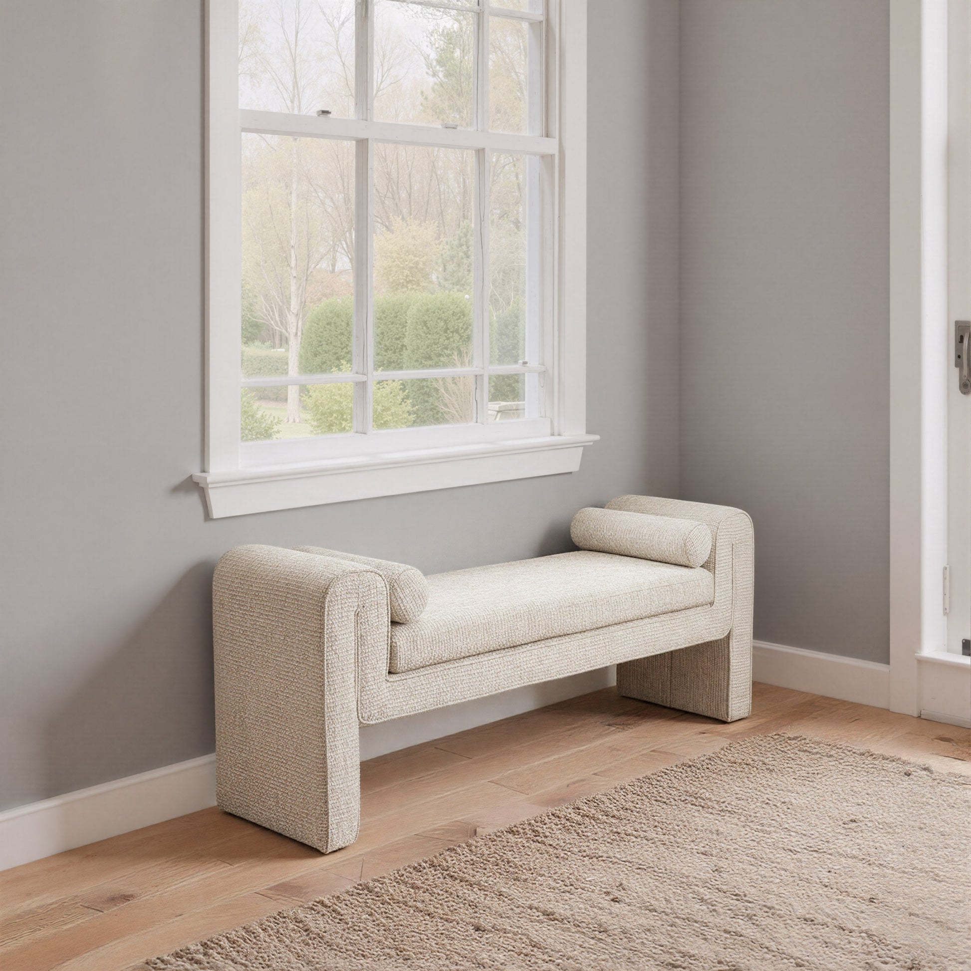 Astar Beige Bench - Ornate Home