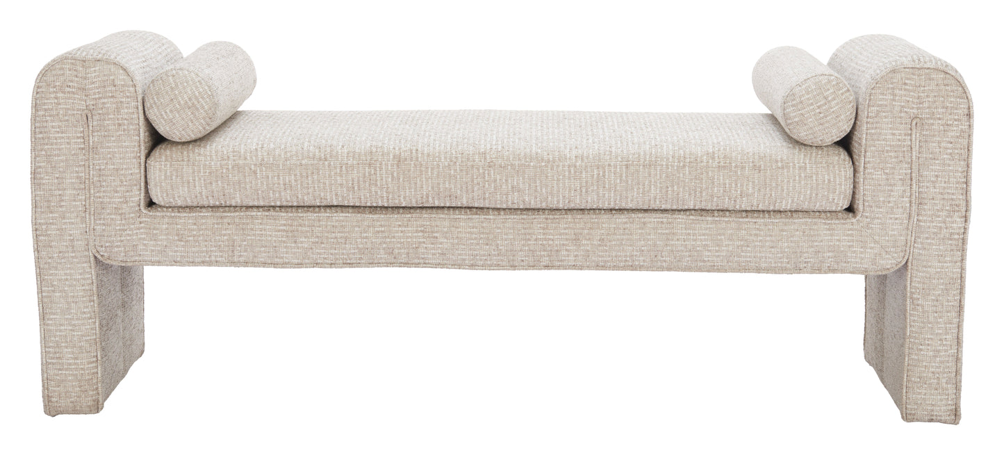Astar Beige Bench - Ornate Home