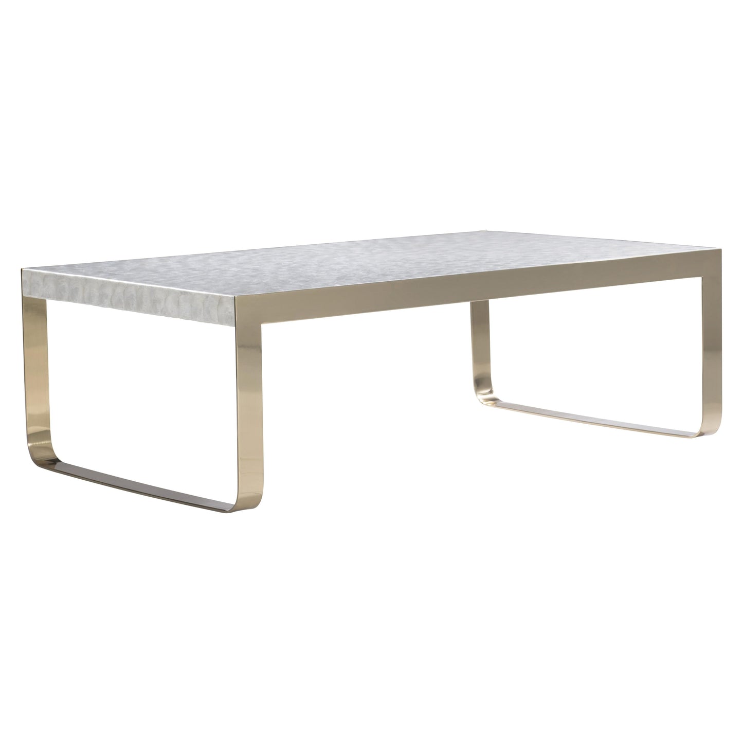 Aster Capiz/Brass Cocktail Table - Ornate Home