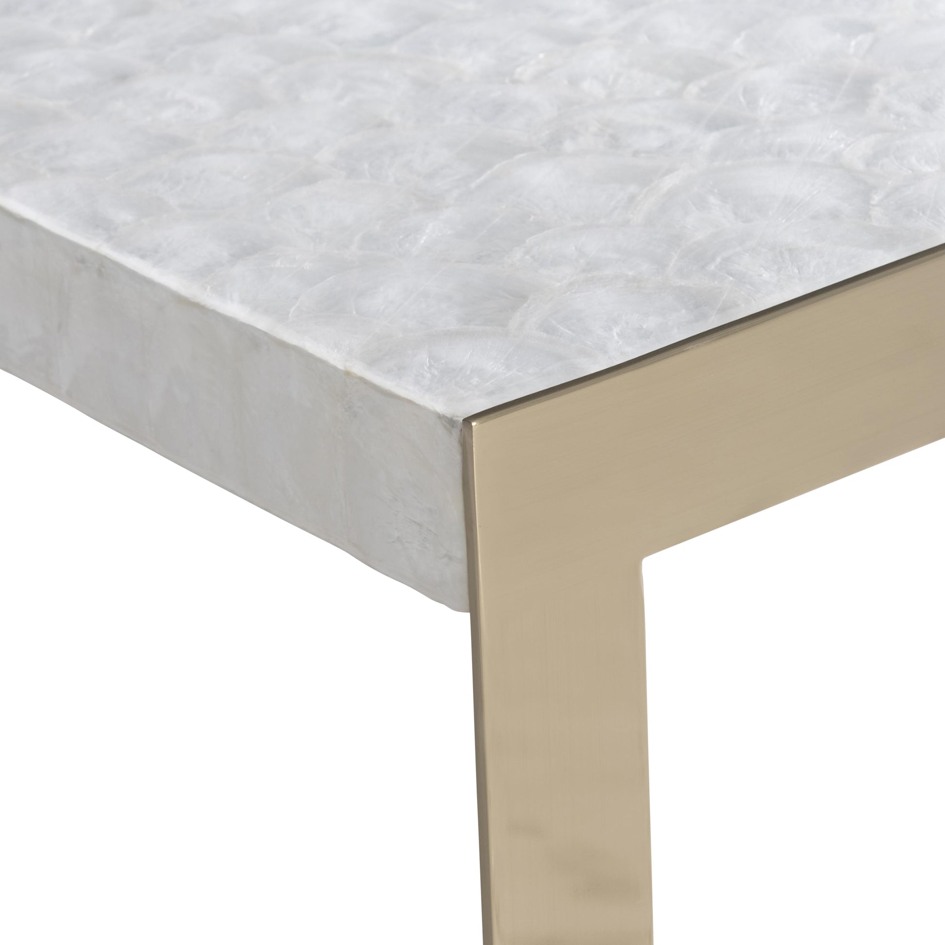 Aster Capiz/Brass Cocktail Table - Ornate Home
