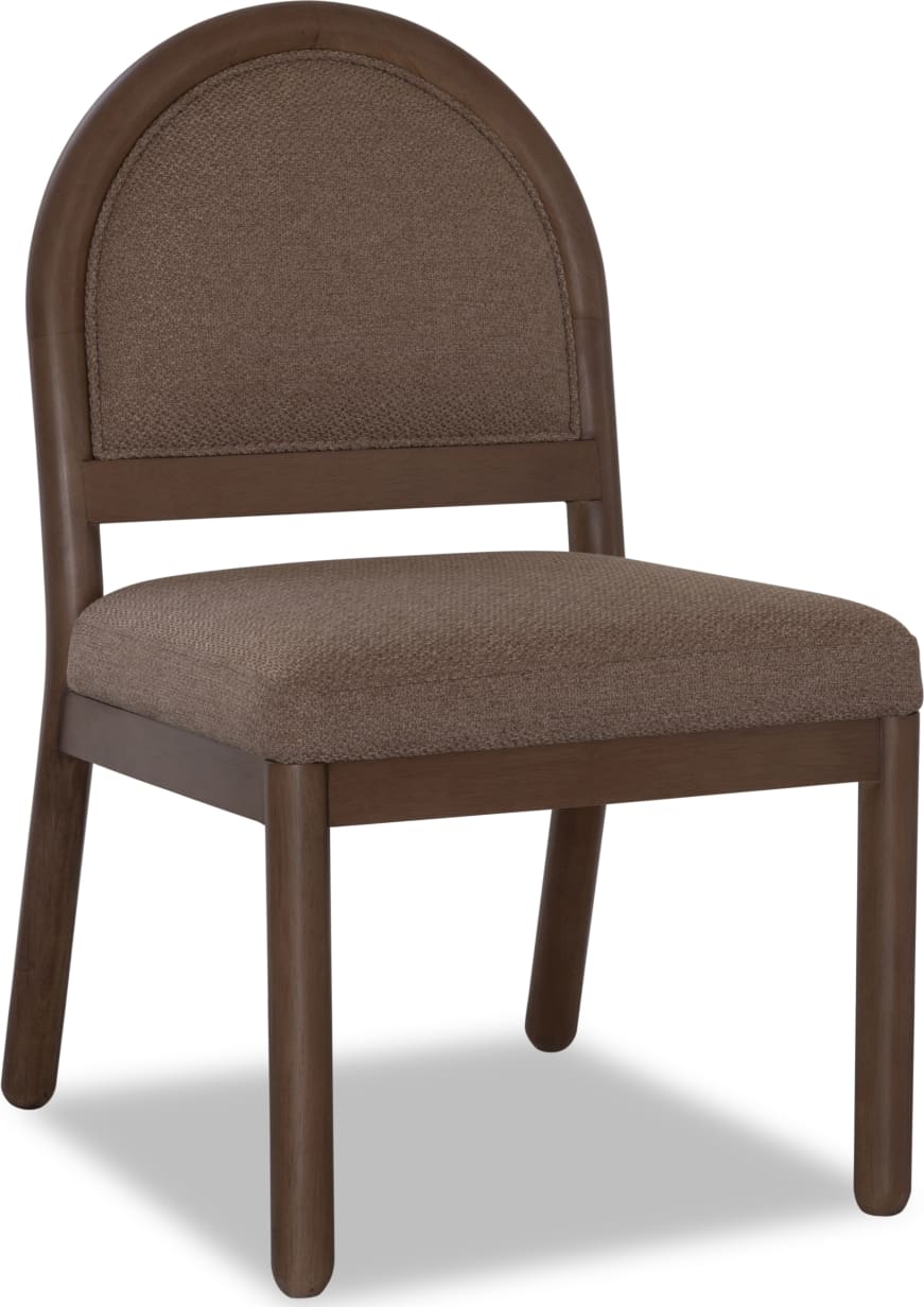 Astor Wheat Bread/Claystone Arc Back Chair (Set of 2) - Ornate Home