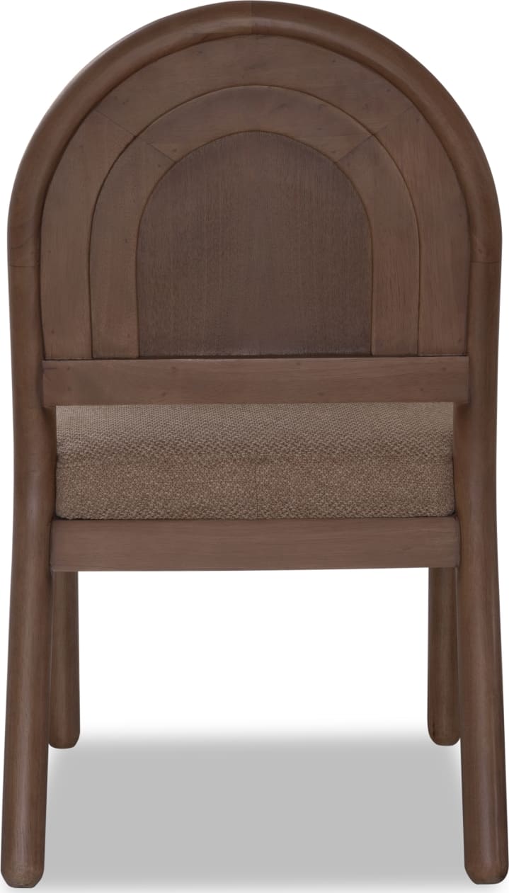 Astor Wheat Bread/Claystone Arc Back Chair (Set of 2) - Ornate Home