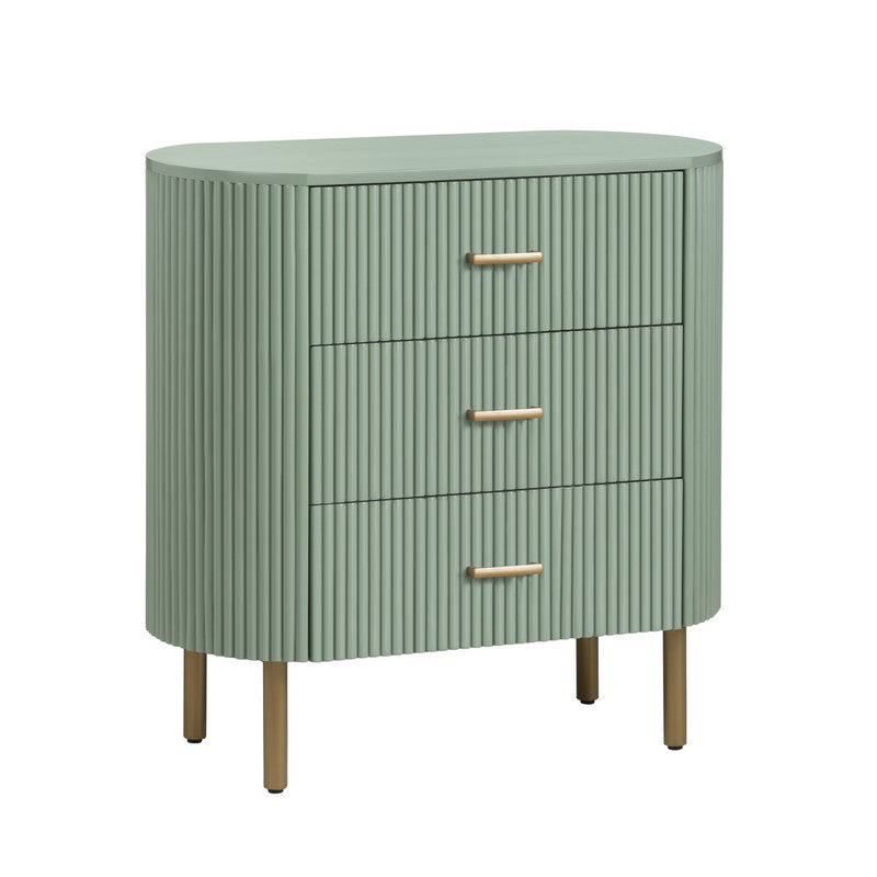 Astoria Green Three-Drawer Chest - Ornate Home