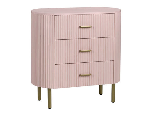 Astoria Pink Three-Drawer Chest - Ornate Home