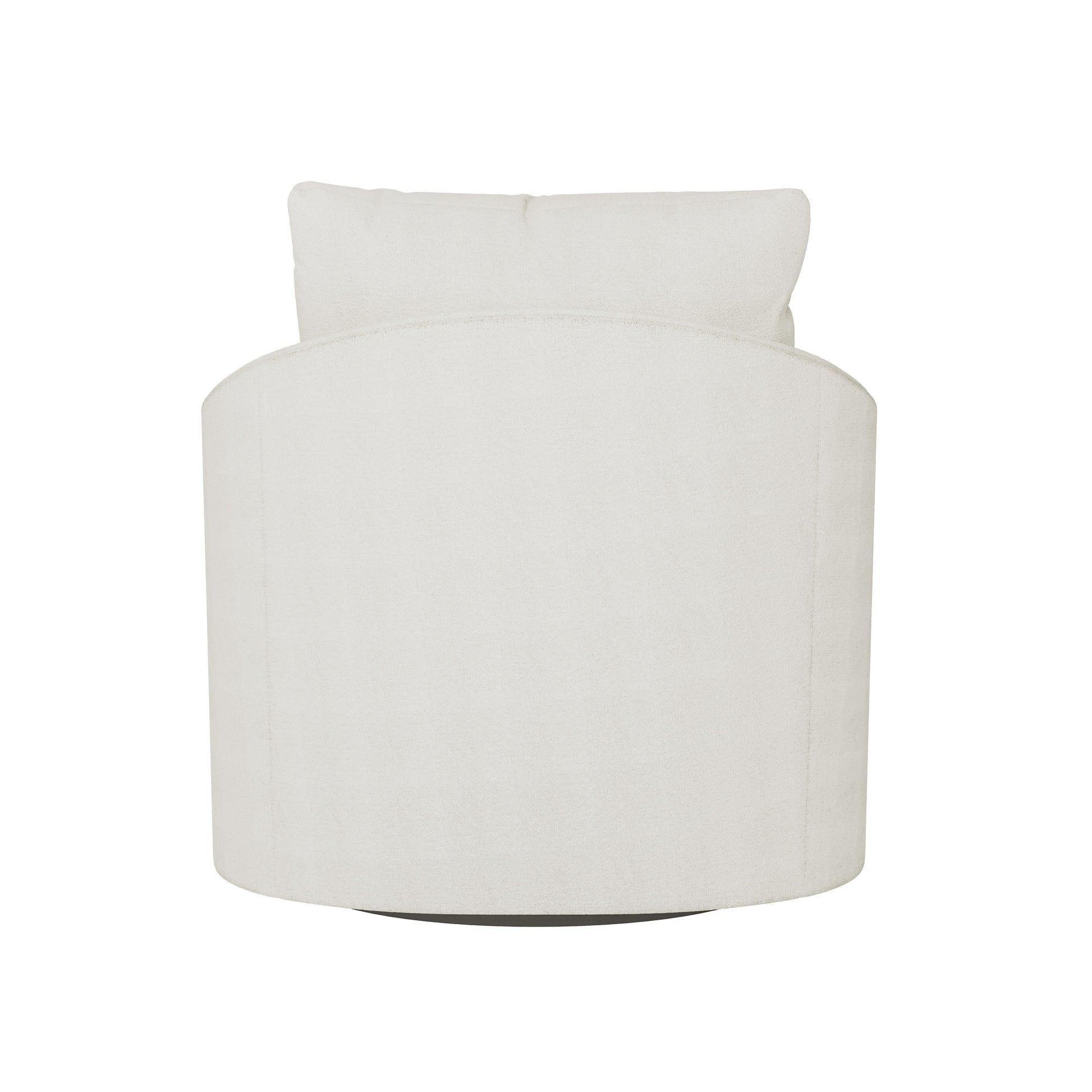 Astoria White/Cream Fabric Swivel Chair - Ornate Home