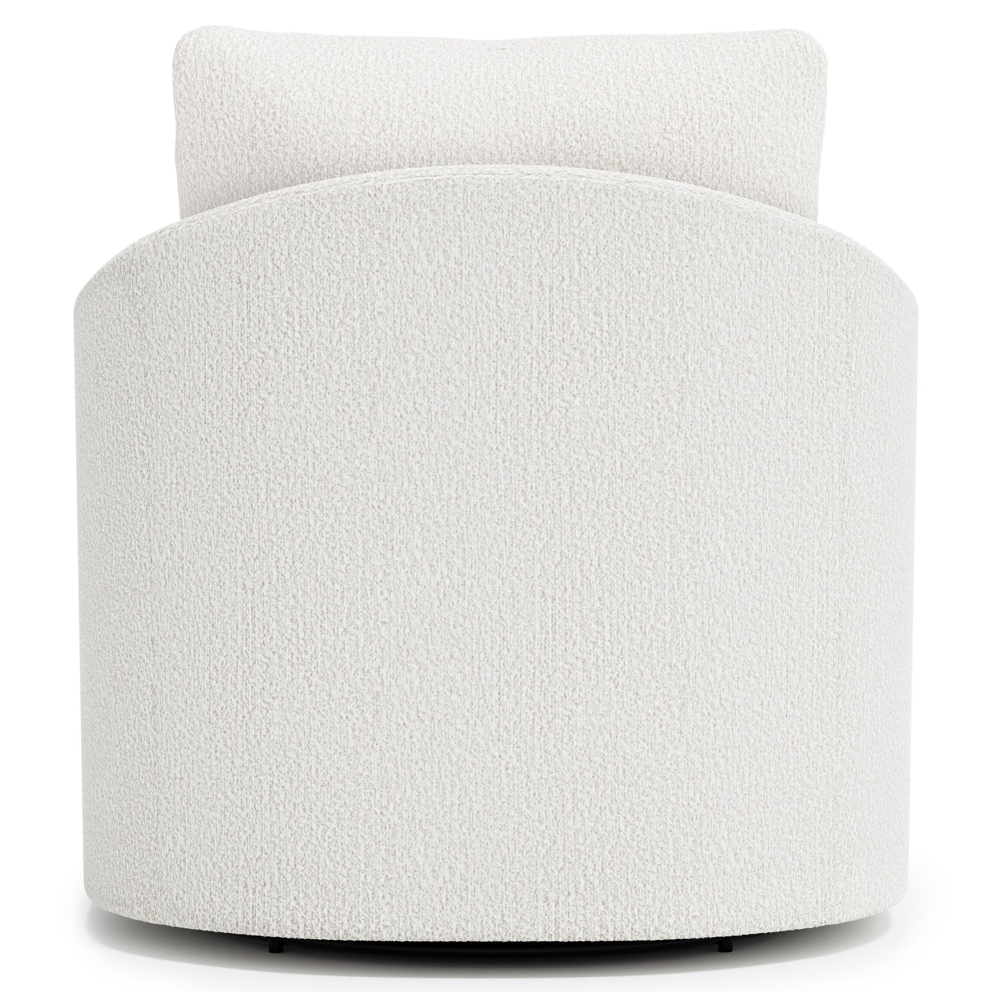 Astoria White/Cream Fabric Swivel Chair - Ornate Home