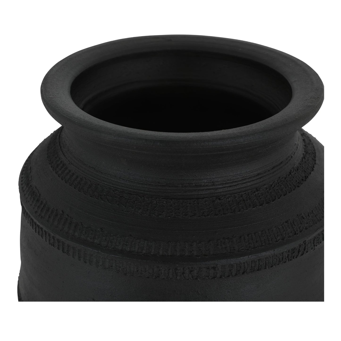 Astra Black Terracotta Vessel - Ornate Home