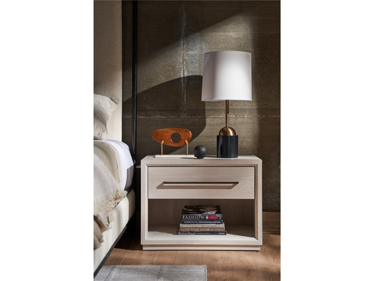 Astrid White Oak Drawer Nightstand - Ornate Home