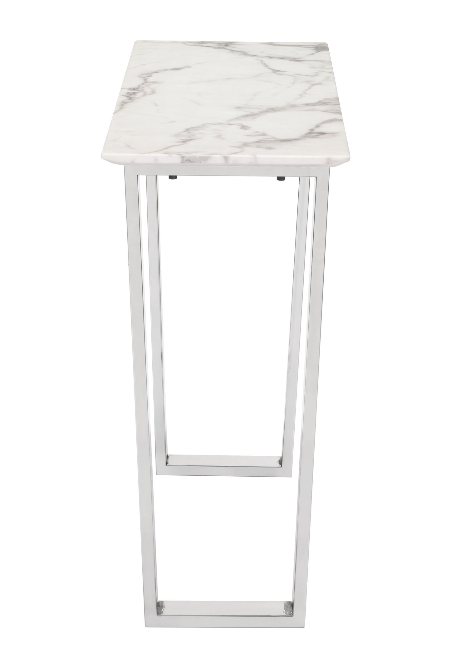 Atlas White & Silver Console Table - Ornate Home