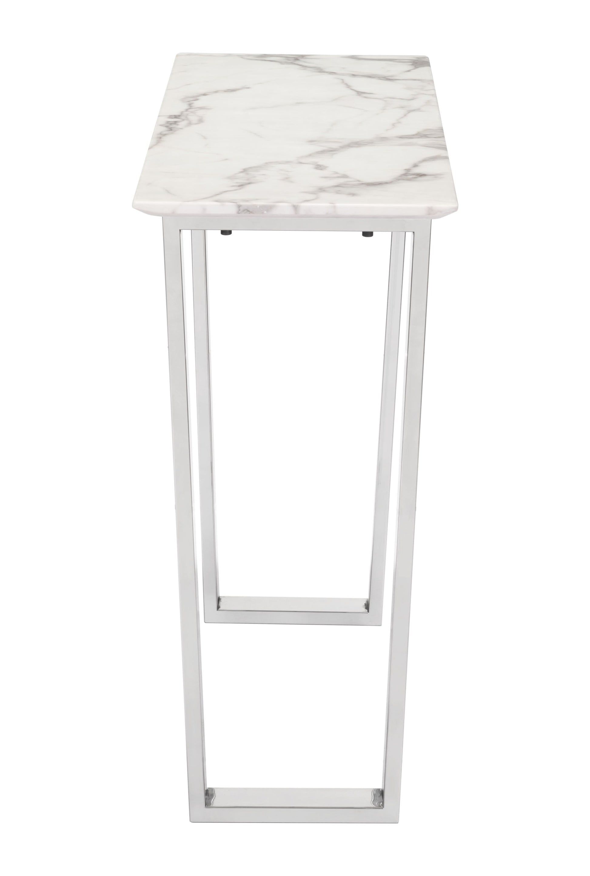 Atlas White & Silver Console Table - Ornate Home