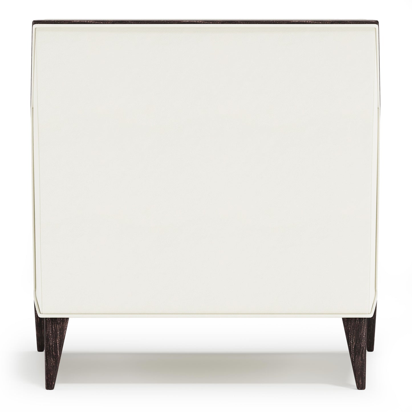 Aubree White/Cream Leather Chair - Ornate Home