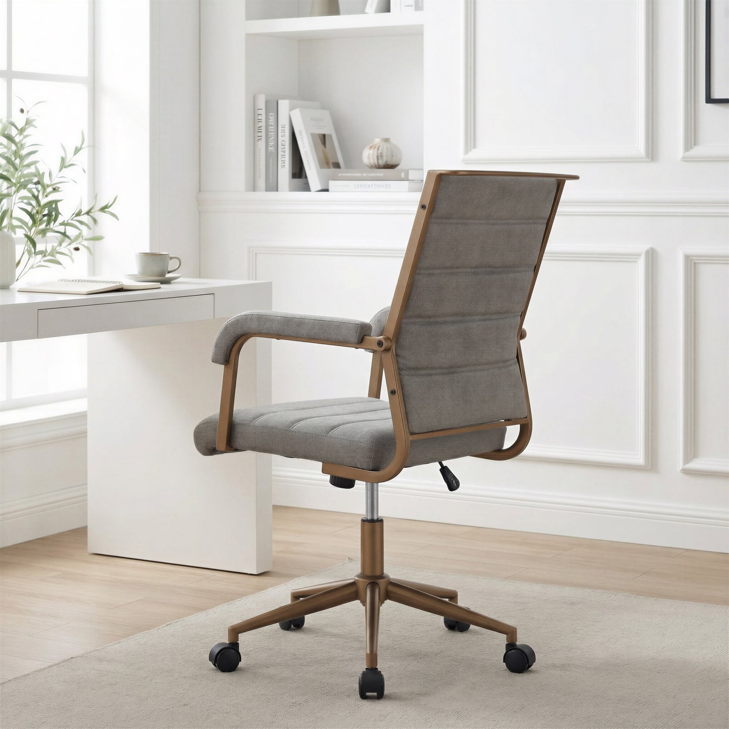Auction Gray Office Chair - Ornate Home