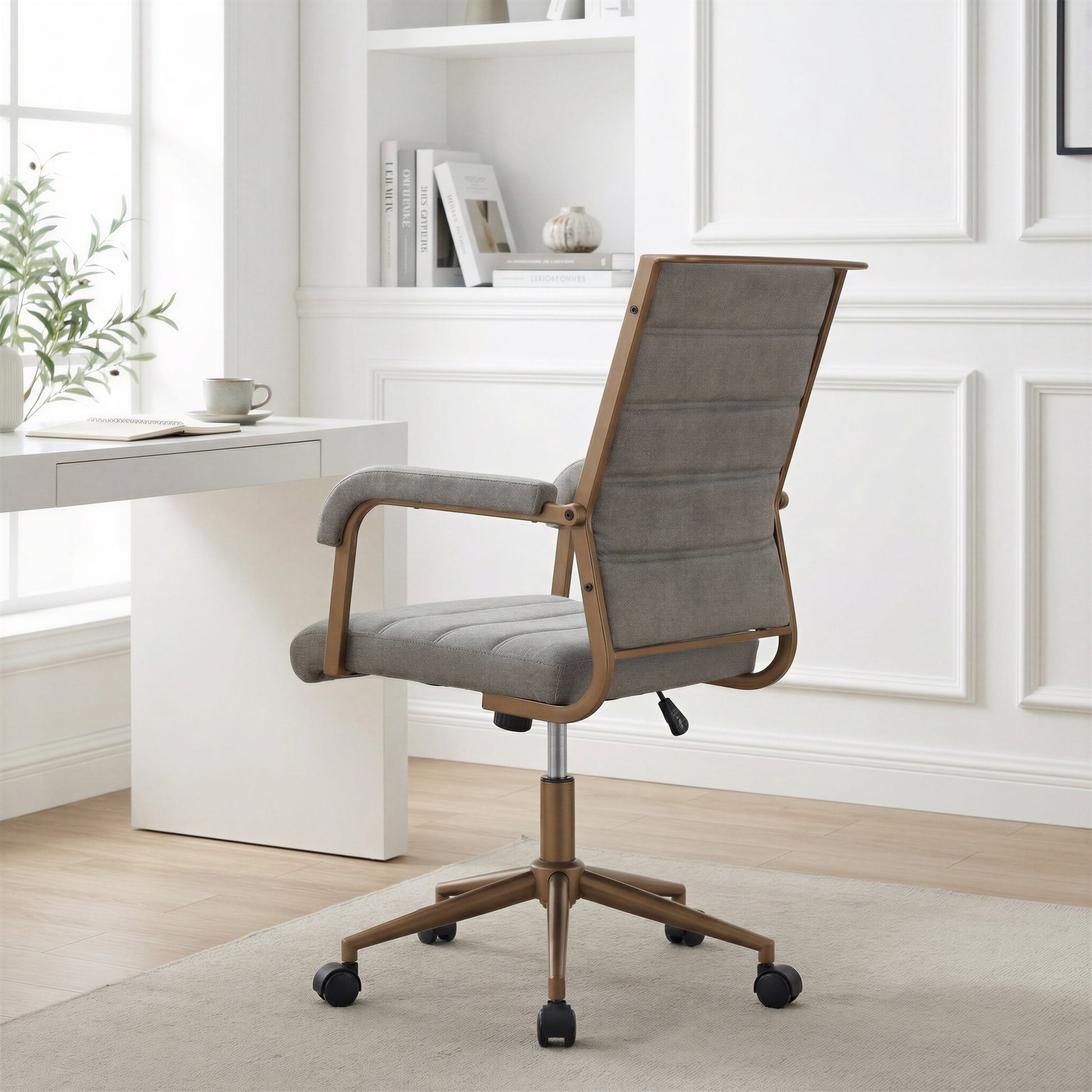 Auction Gray Office Chair - Ornate Home