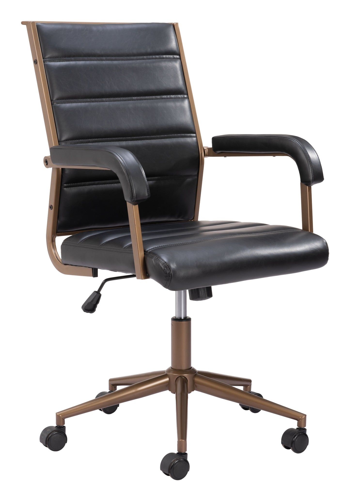 Auction Vintage Black Office Chair - Ornate Home