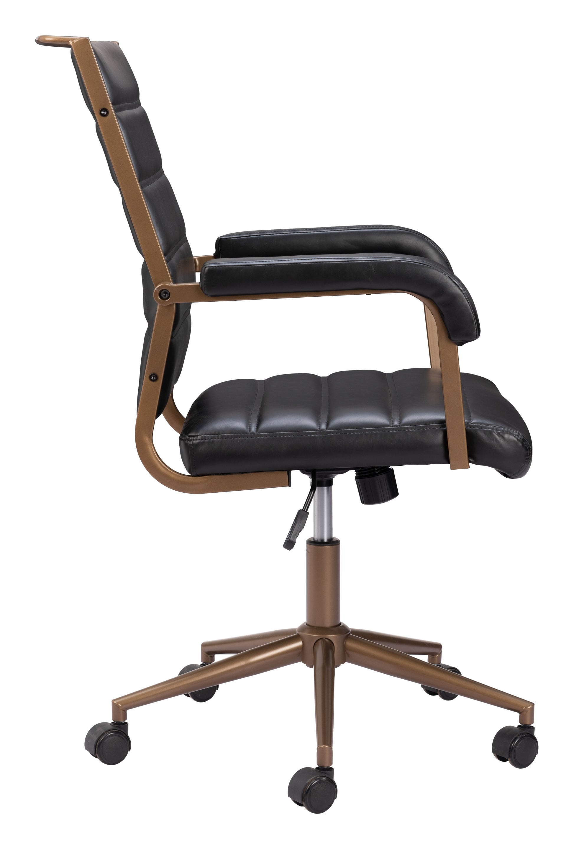 Auction Vintage Black Office Chair - Ornate Home