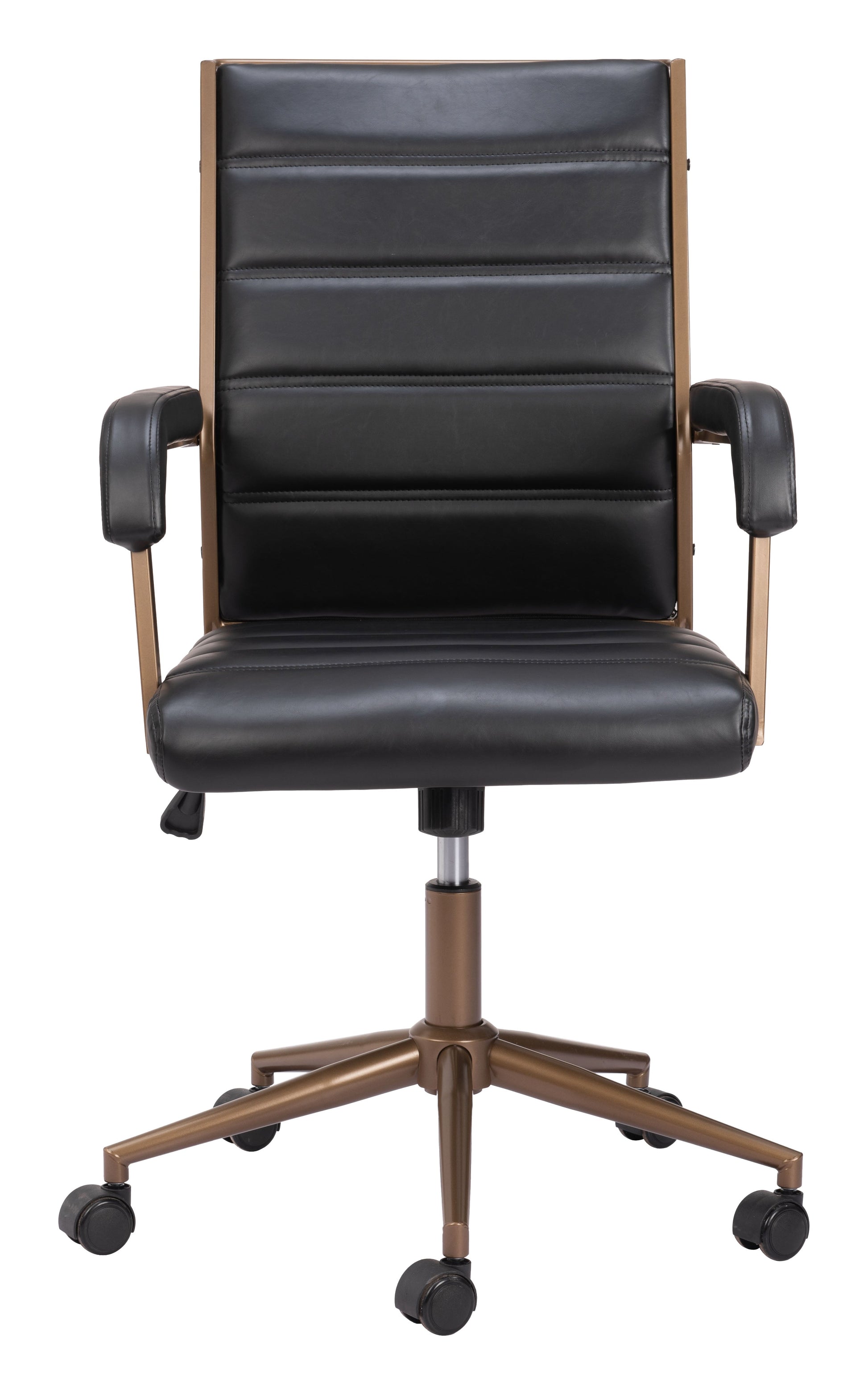 Auction Vintage Black Office Chair - Ornate Home