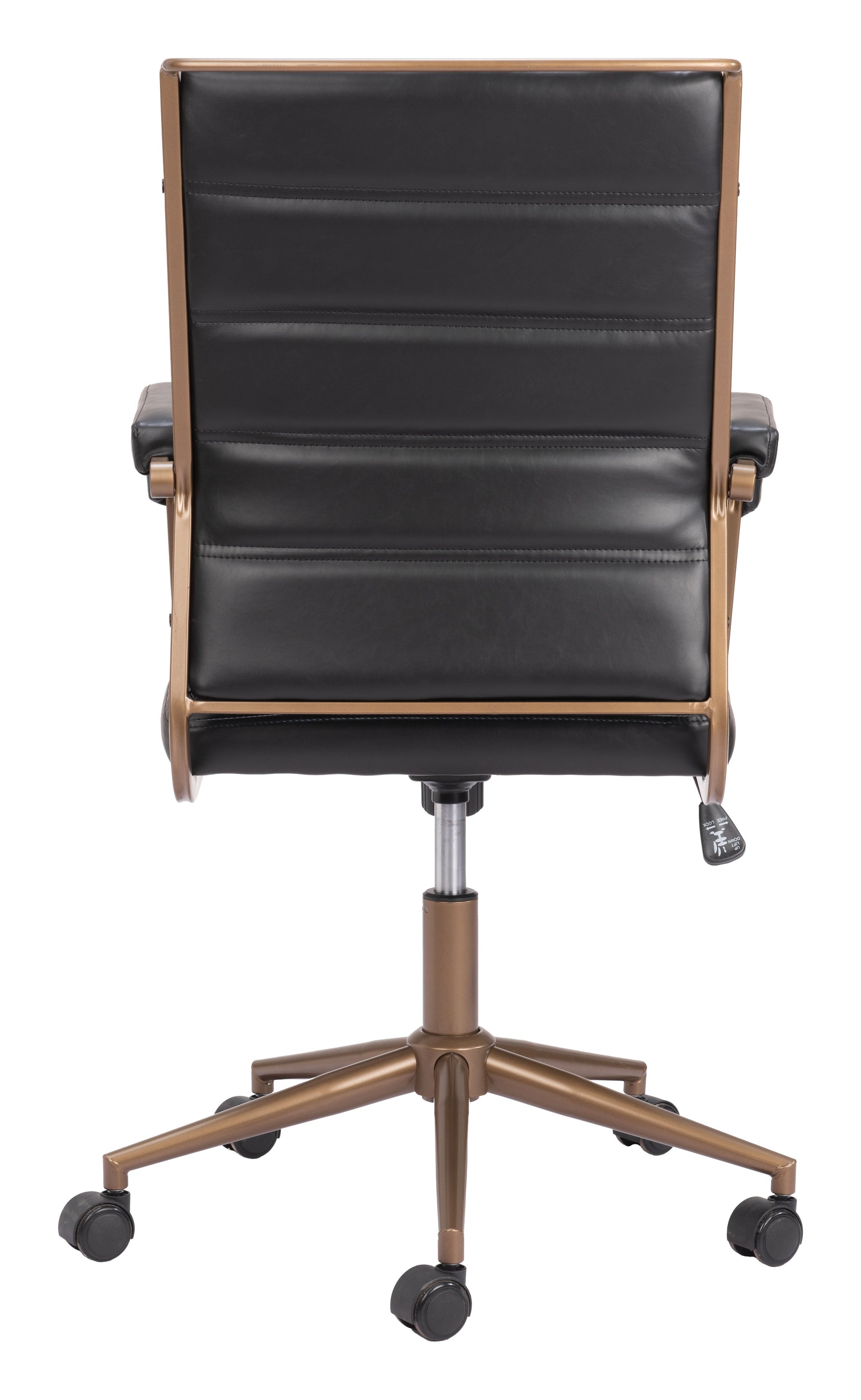 Auction Vintage Black Office Chair - Ornate Home