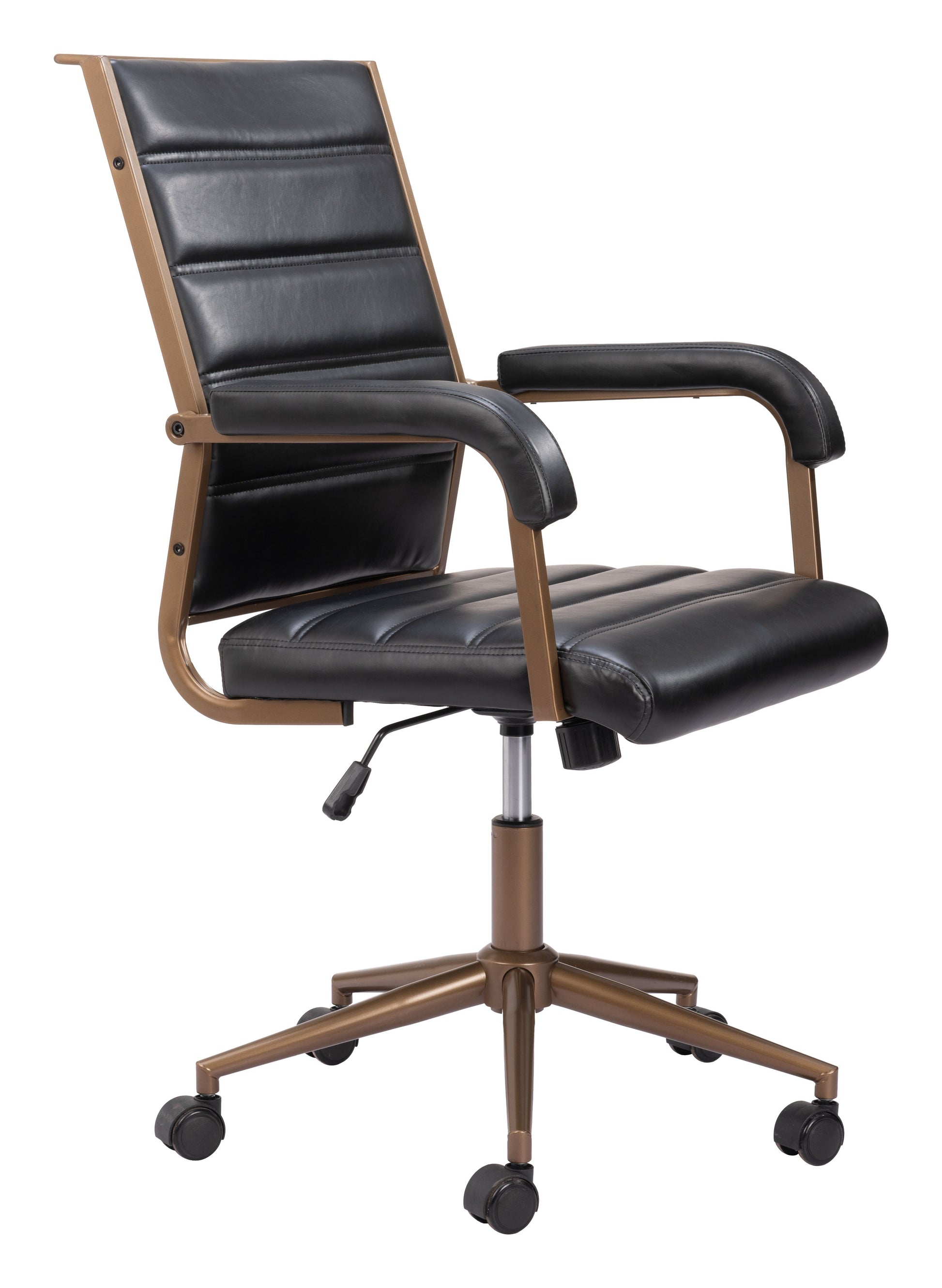Auction Vintage Black Office Chair - Ornate Home