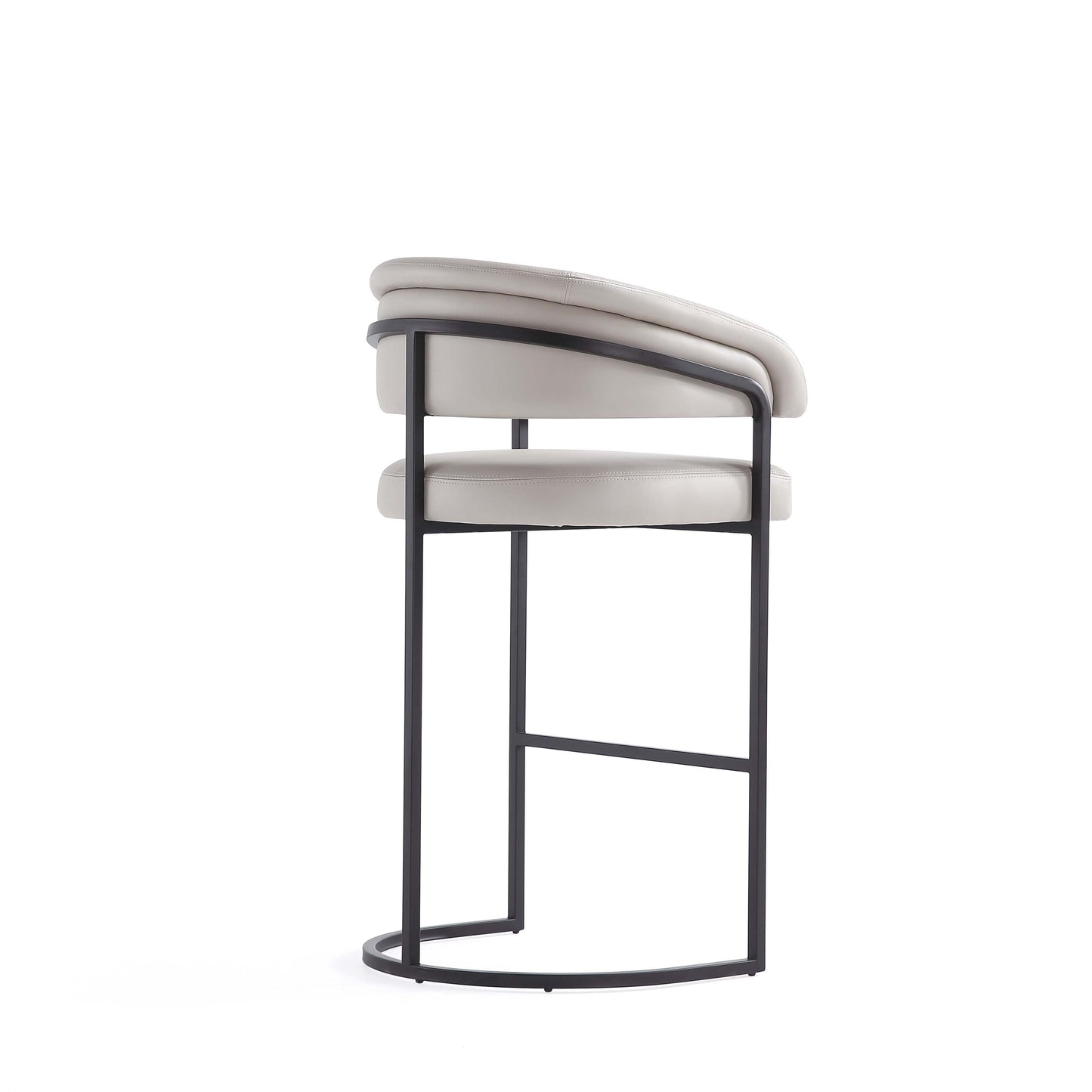 Augusta Barstool in Light Grey - Ornate Home
