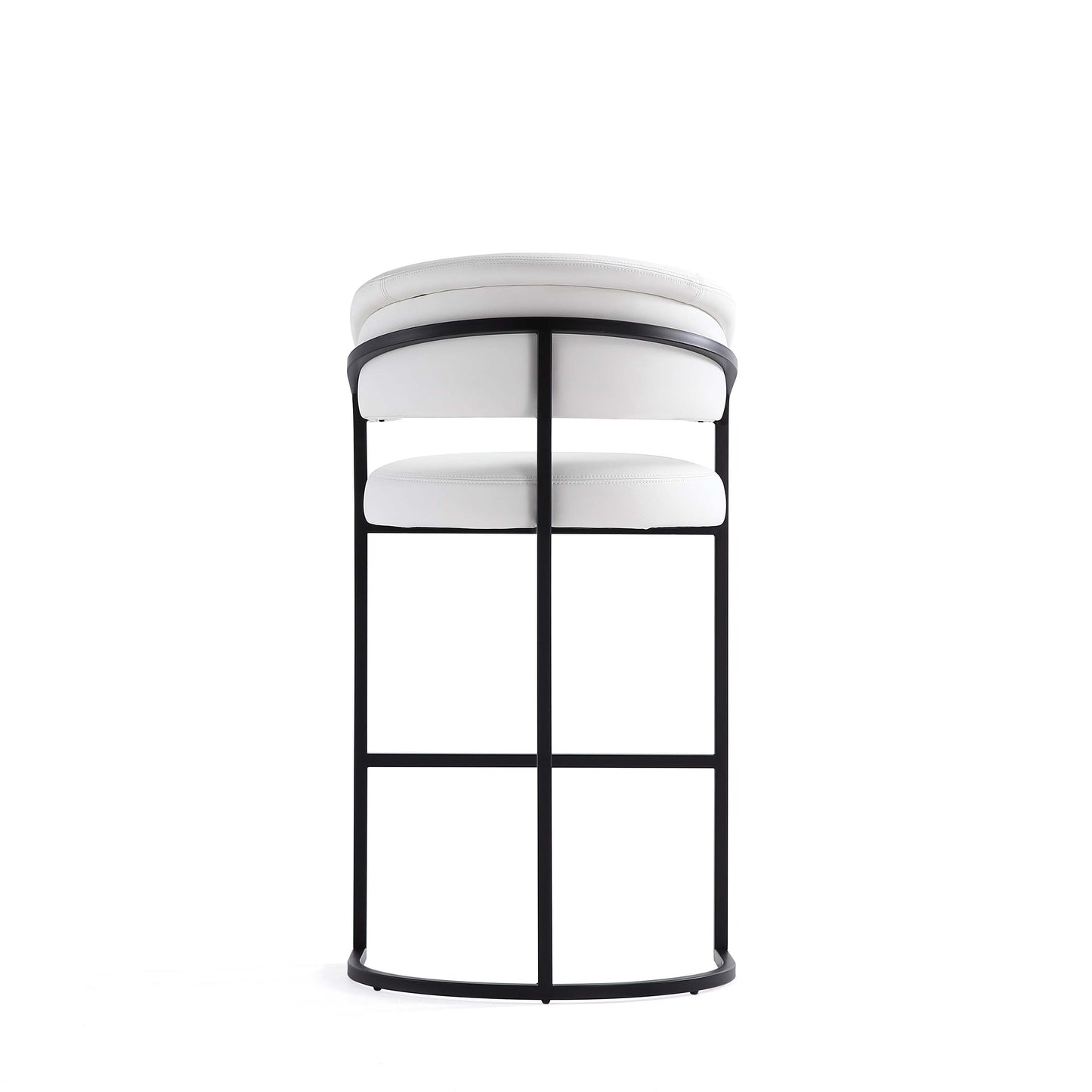 Augusta Barstool in White (set of 2) - Ornate Home