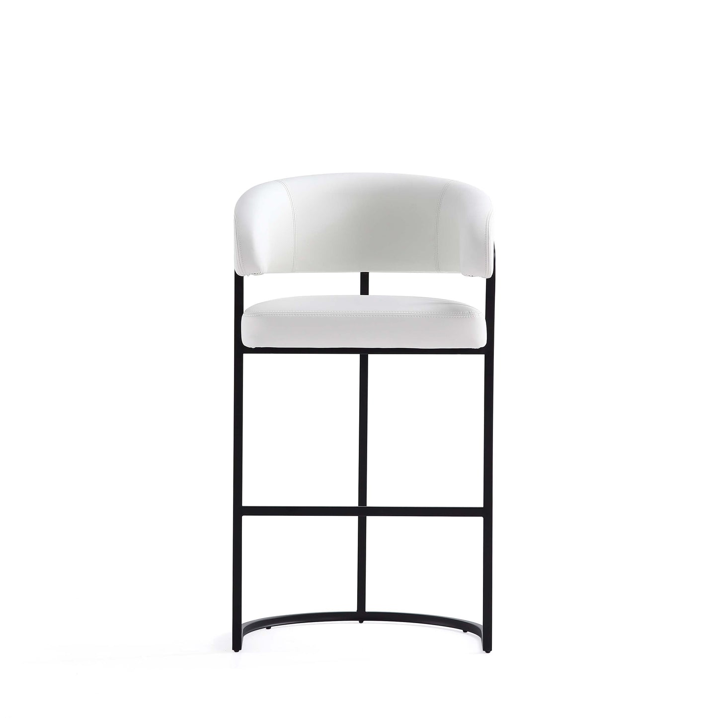 Augusta Barstool in White (set of 3) - Ornate Home
