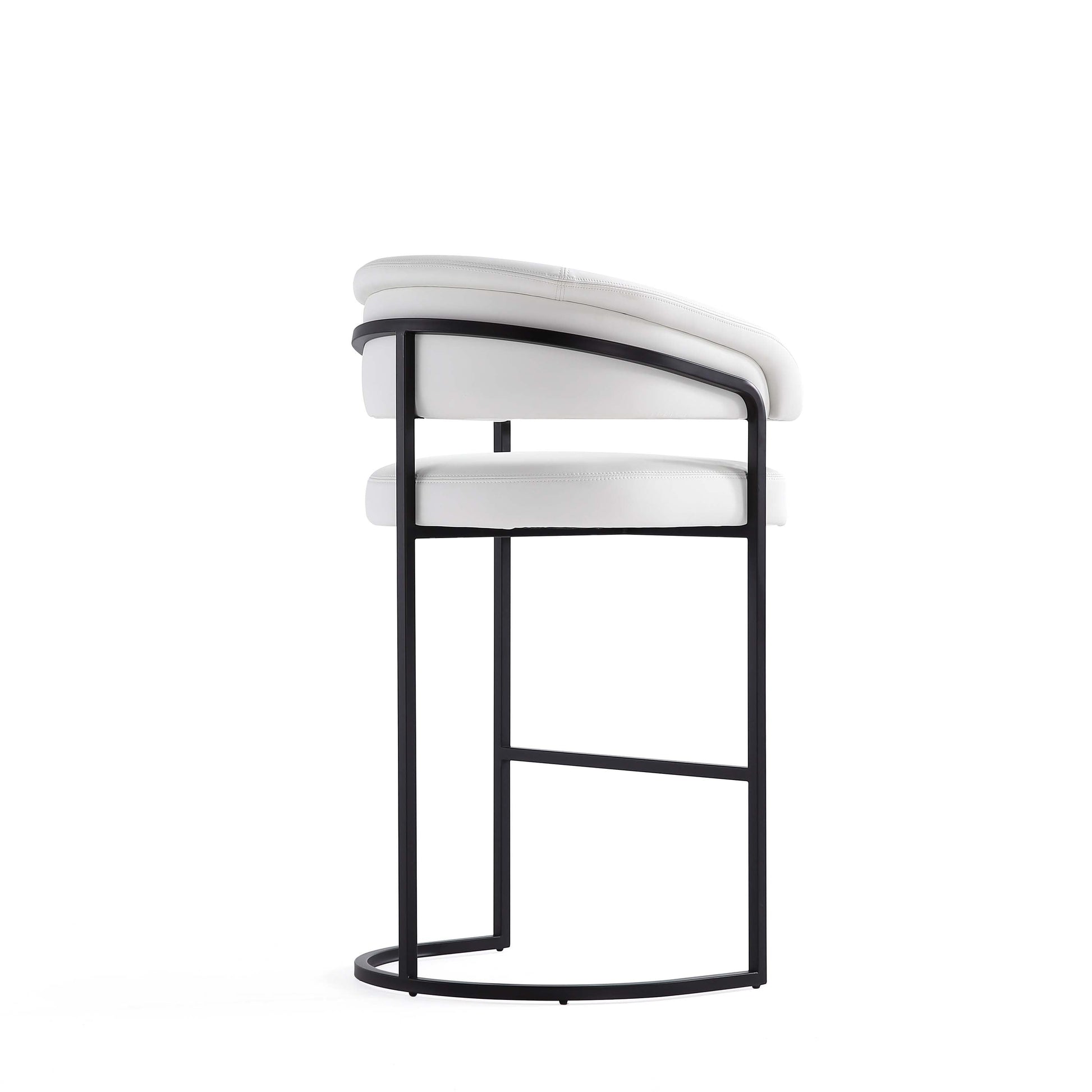 Augusta Barstool in White (set of 3) - Ornate Home