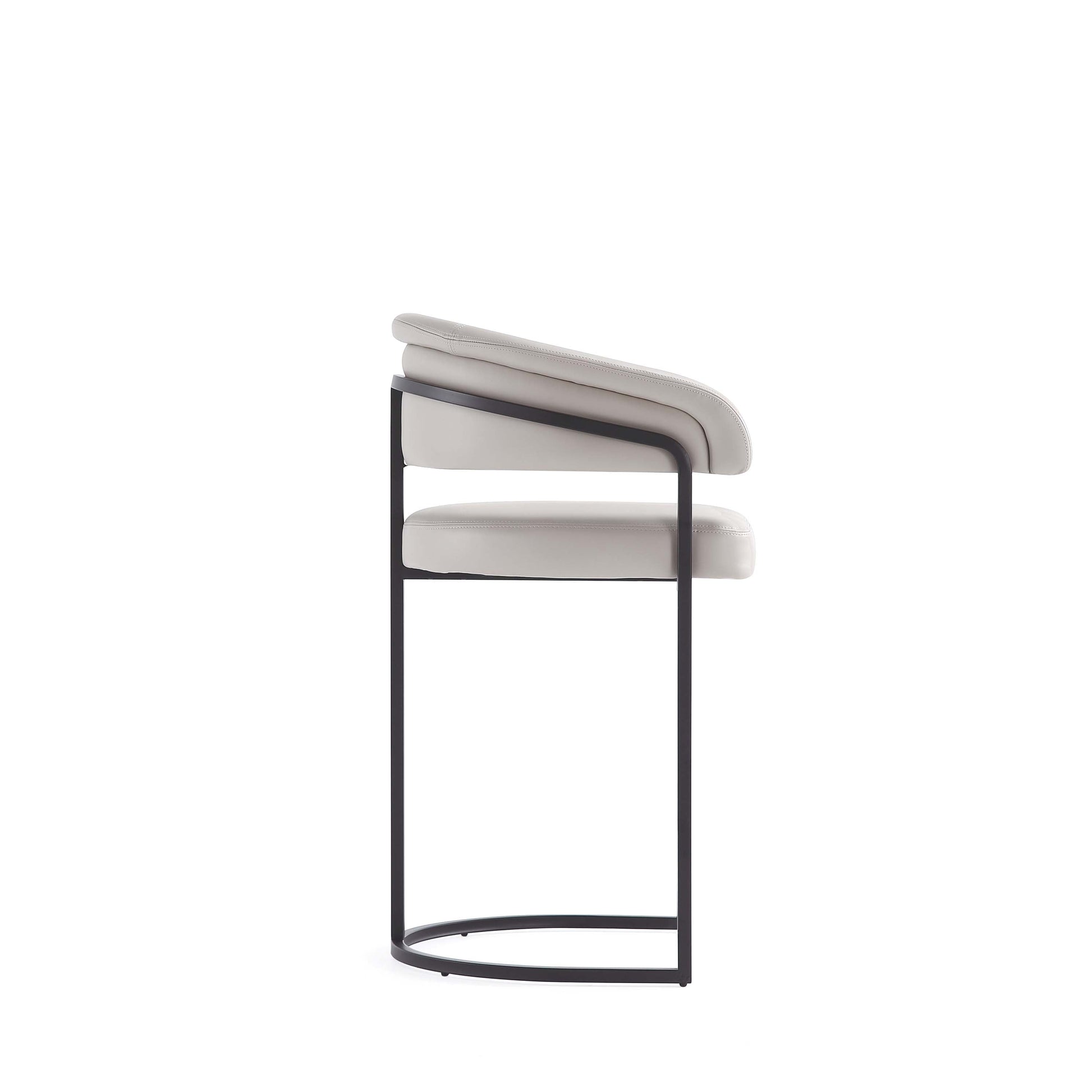 Augusta Counter Stool in Light Grey (set of 2) - Ornate Home
