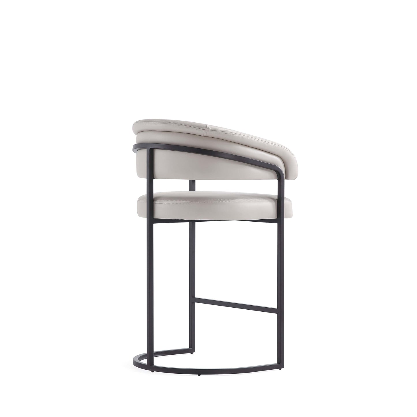 Augusta Counter Stool in Light Grey (set of 2) - Ornate Home