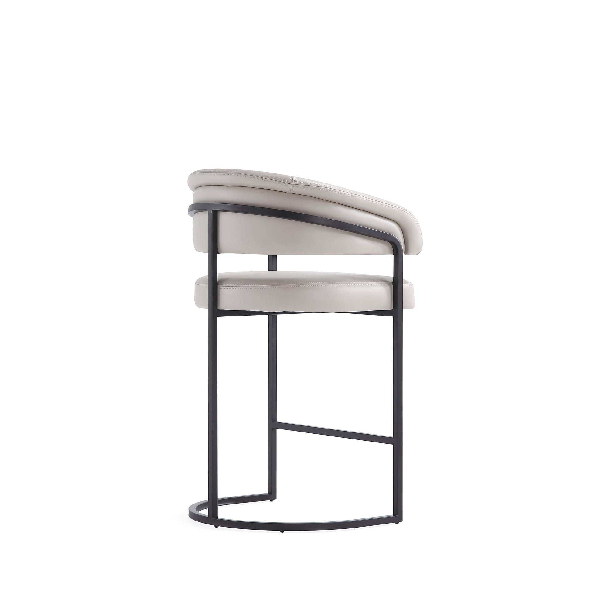Augusta Counter Stool in Light Grey (set of 2) - Ornate Home