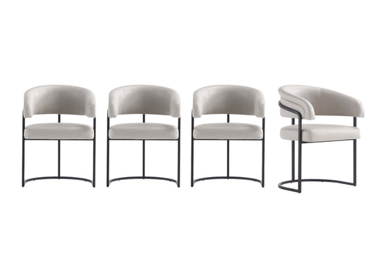 Augusta Dining Chair in Light Grey (set of 4) - Ornate Home