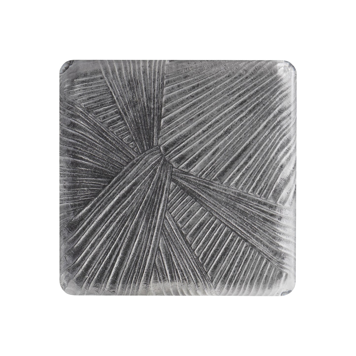 Aura Acrylic/Polished Stainless Steel Side Table - Ornate Home