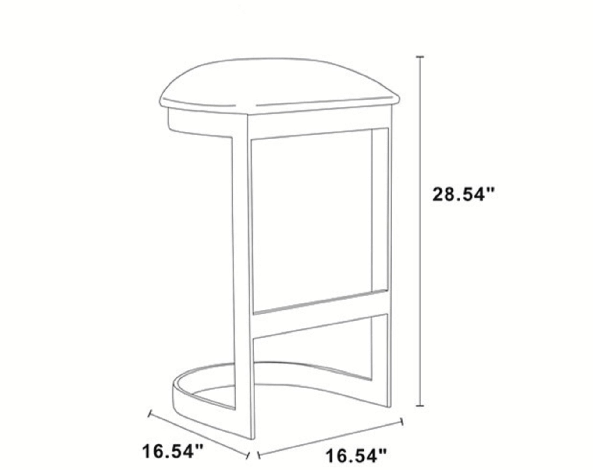 Aura Bar Stool in White and Polished Brass (set of 2) - Ornate Home