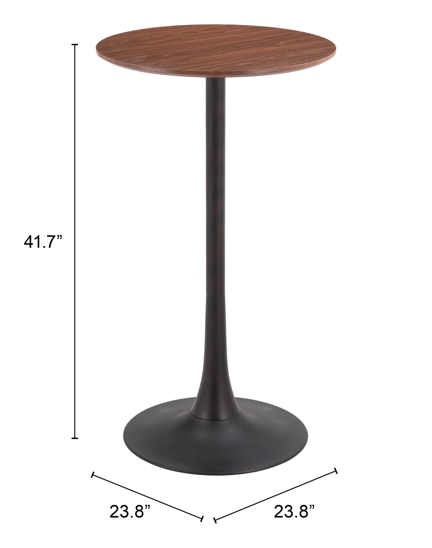 Auray Brown Bar Table - Ornate Home