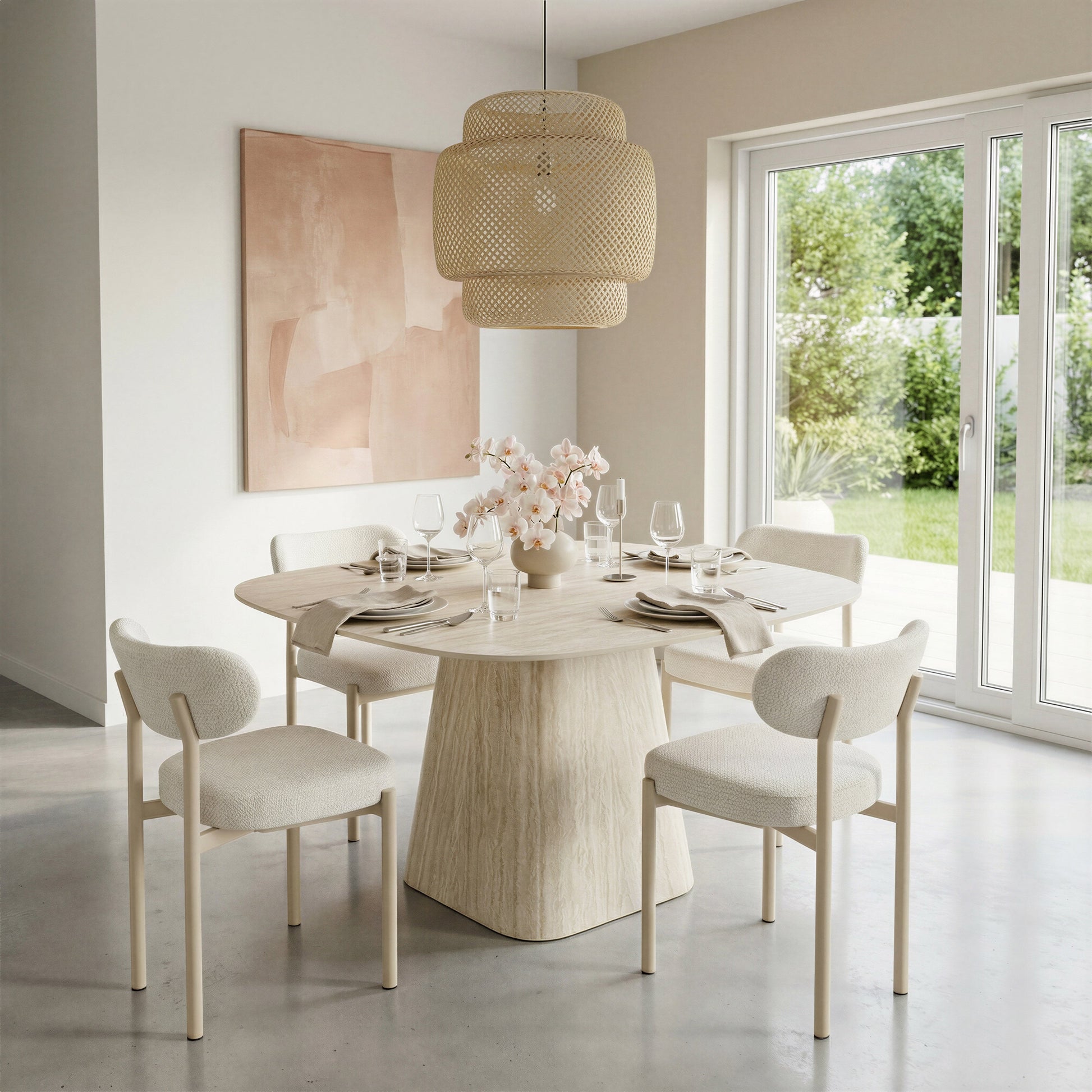 Aurea Light Gray Dining Chair (Set of 4) - Ornate Home
