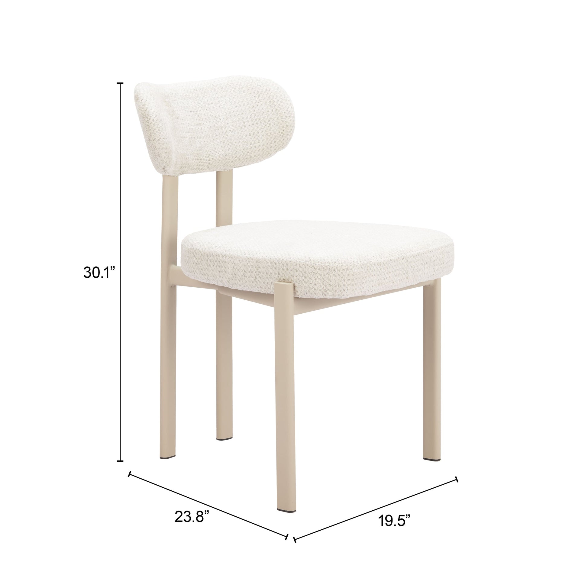 Aurea Light Gray Dining Chair (Set of 4) - Ornate Home