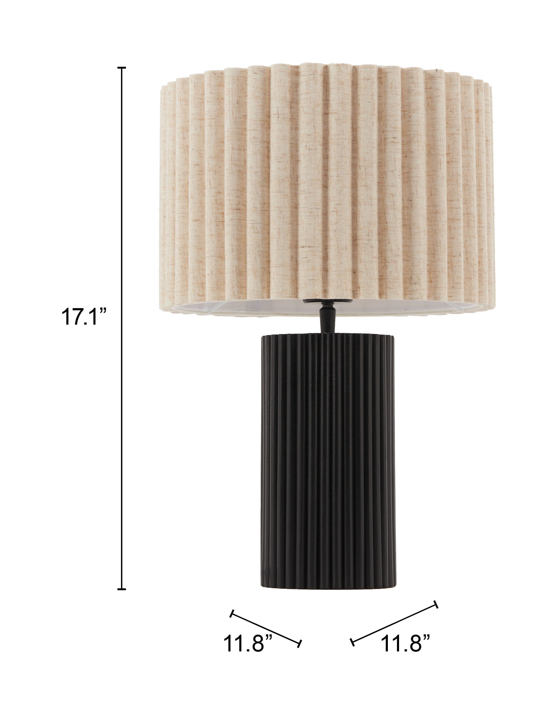 Aurora Beige & Black Table Lamp - Ornate Home