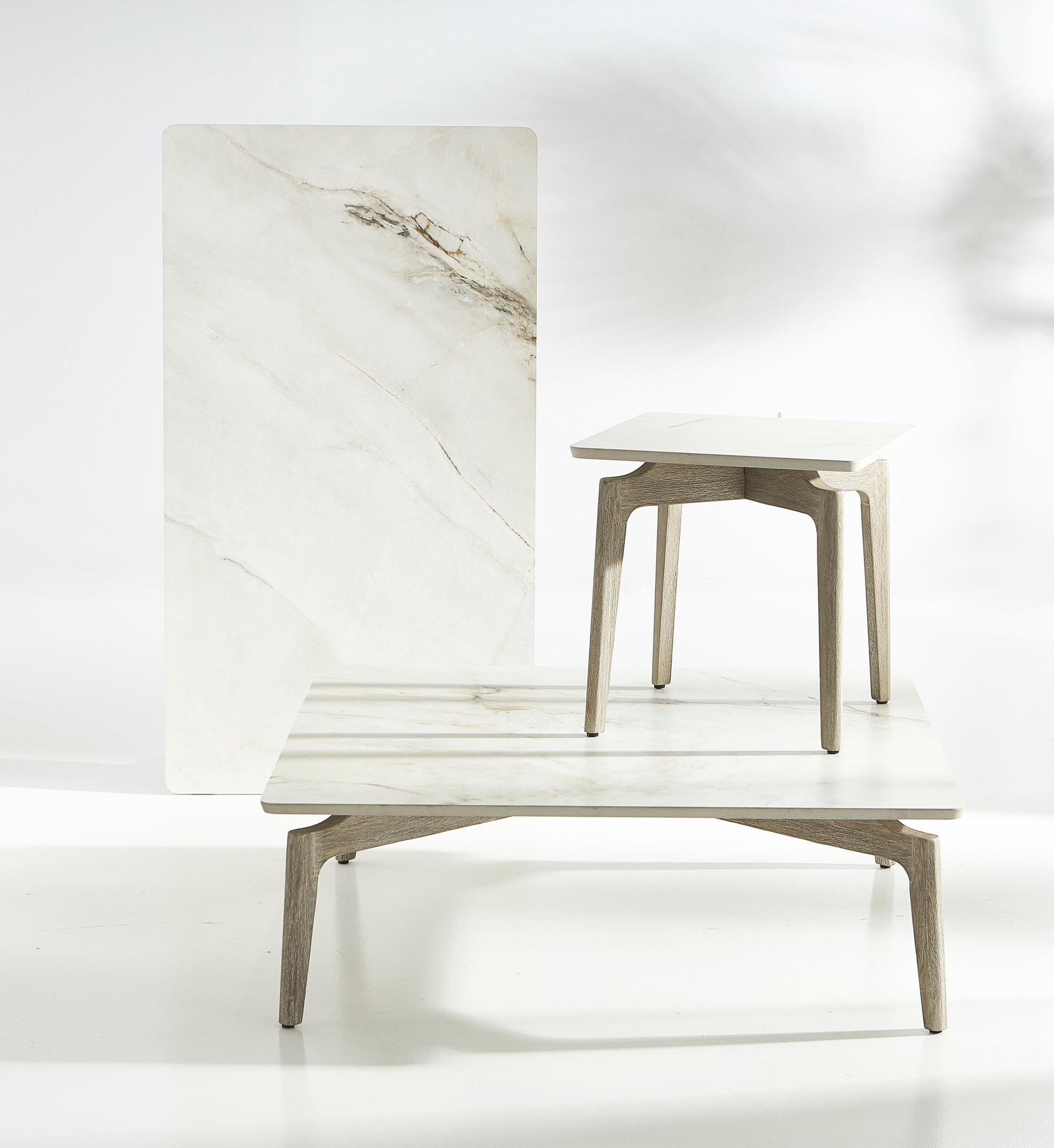 Aurora Warm Shale/Sea Oat Outdoor Table - Ornate Home