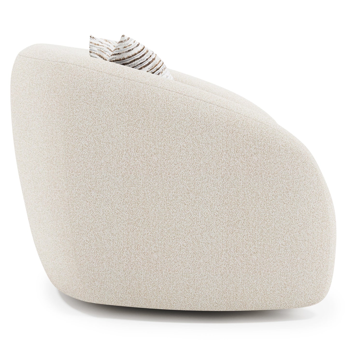 Austen Beige/Tan Fabric Swivel Chair - Ornate Home