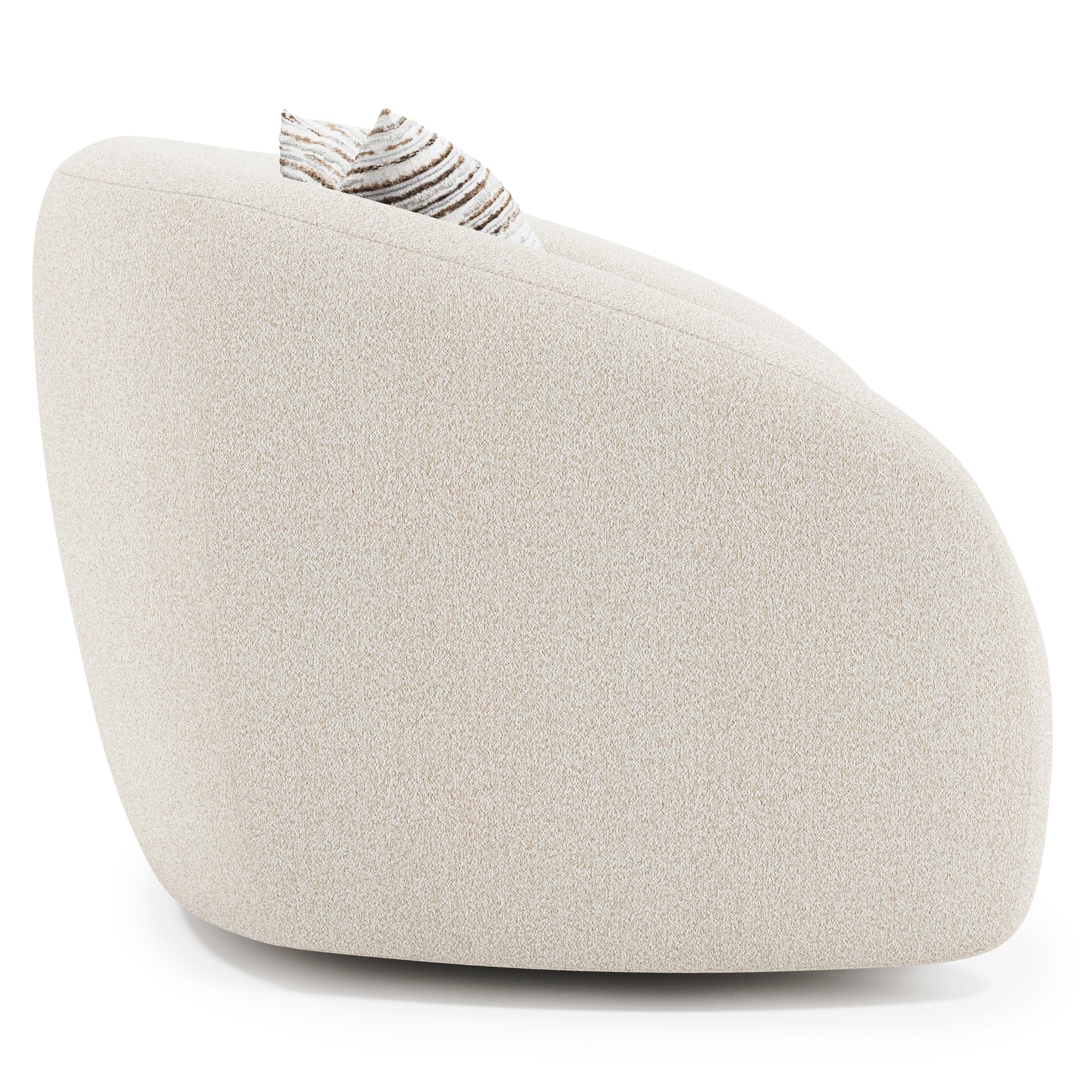 Austen Beige/Tan Fabric Swivel Chair - Ornate Home