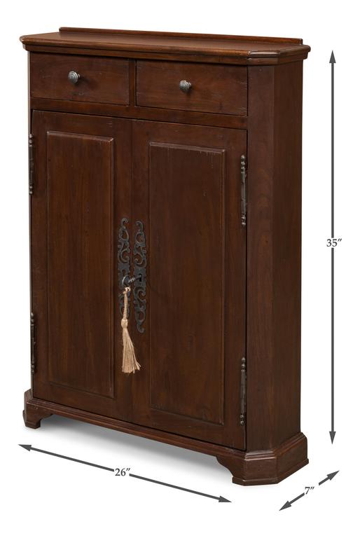 Austrian Brown Hall Cabinet - Ornate Home
