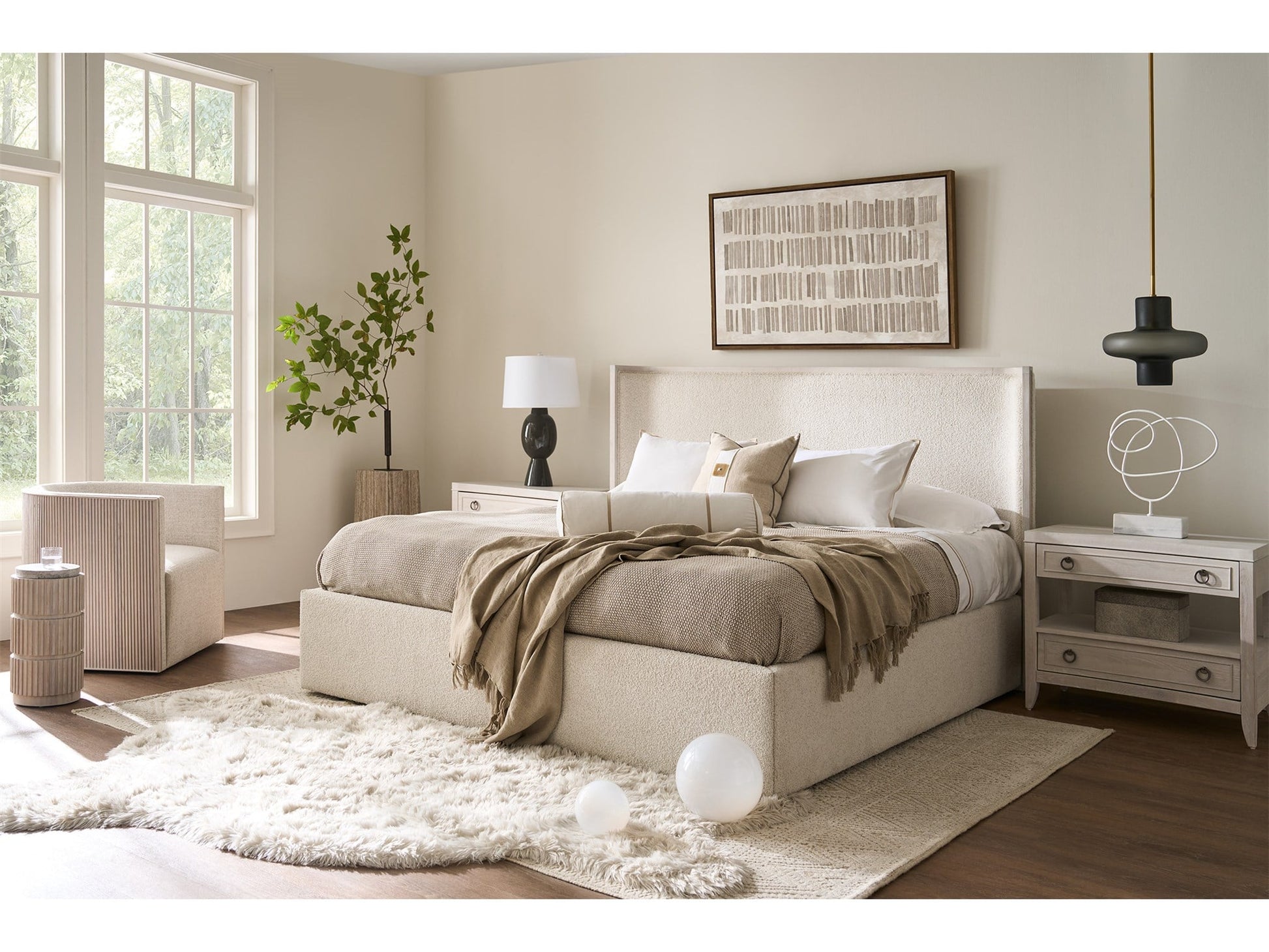 Avaline White Oak Nightstand - Ornate Home
