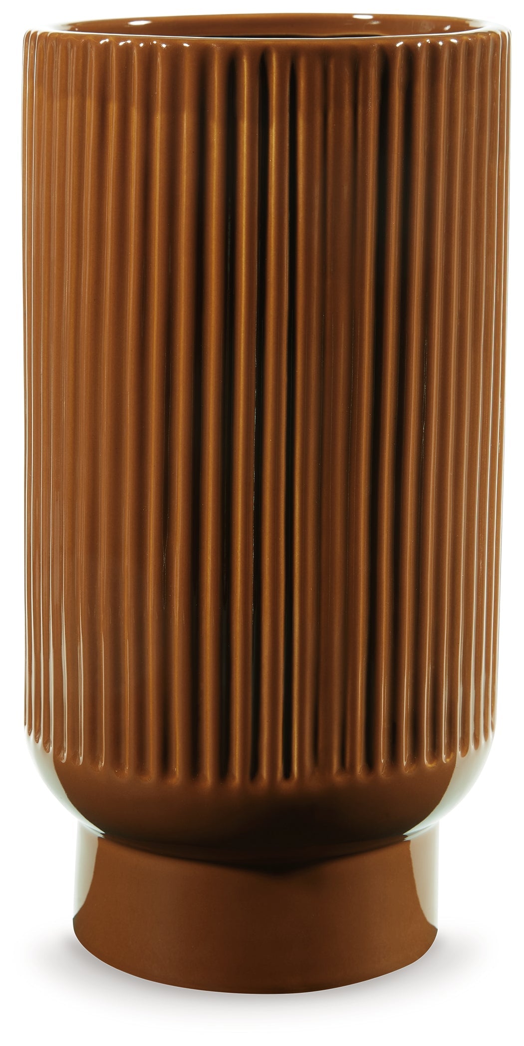 Avalyah Burnt Umber Medium Vase- Viva Furn
