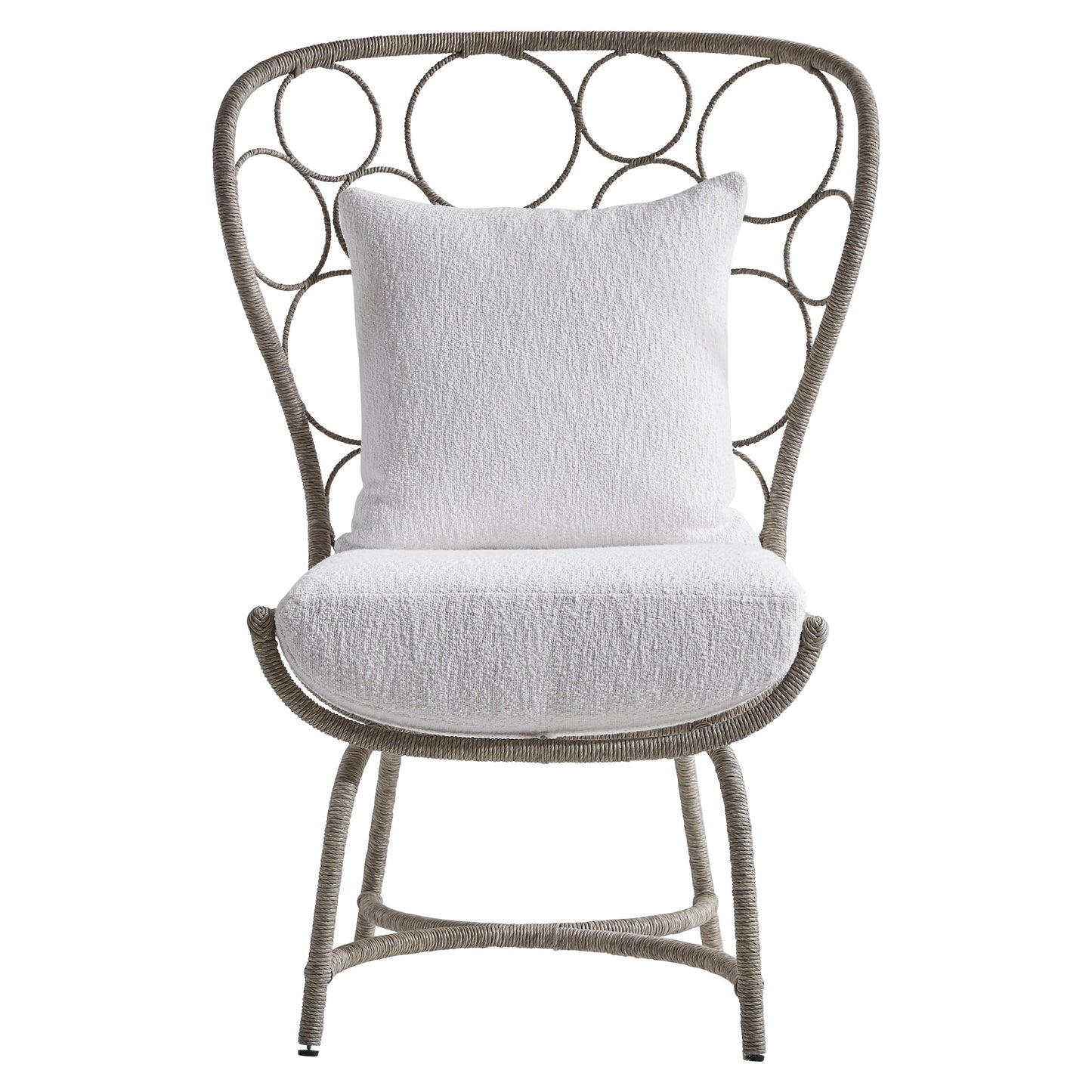 Avea Egret Grey/White/Cream Outdoor Chair - Ornate Home