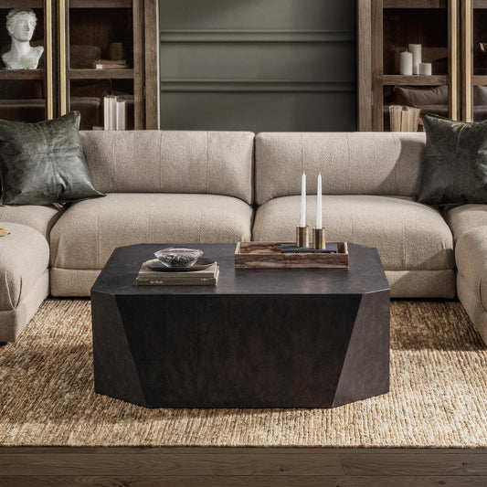 Avena Brown Coffee Table - Ornate Home