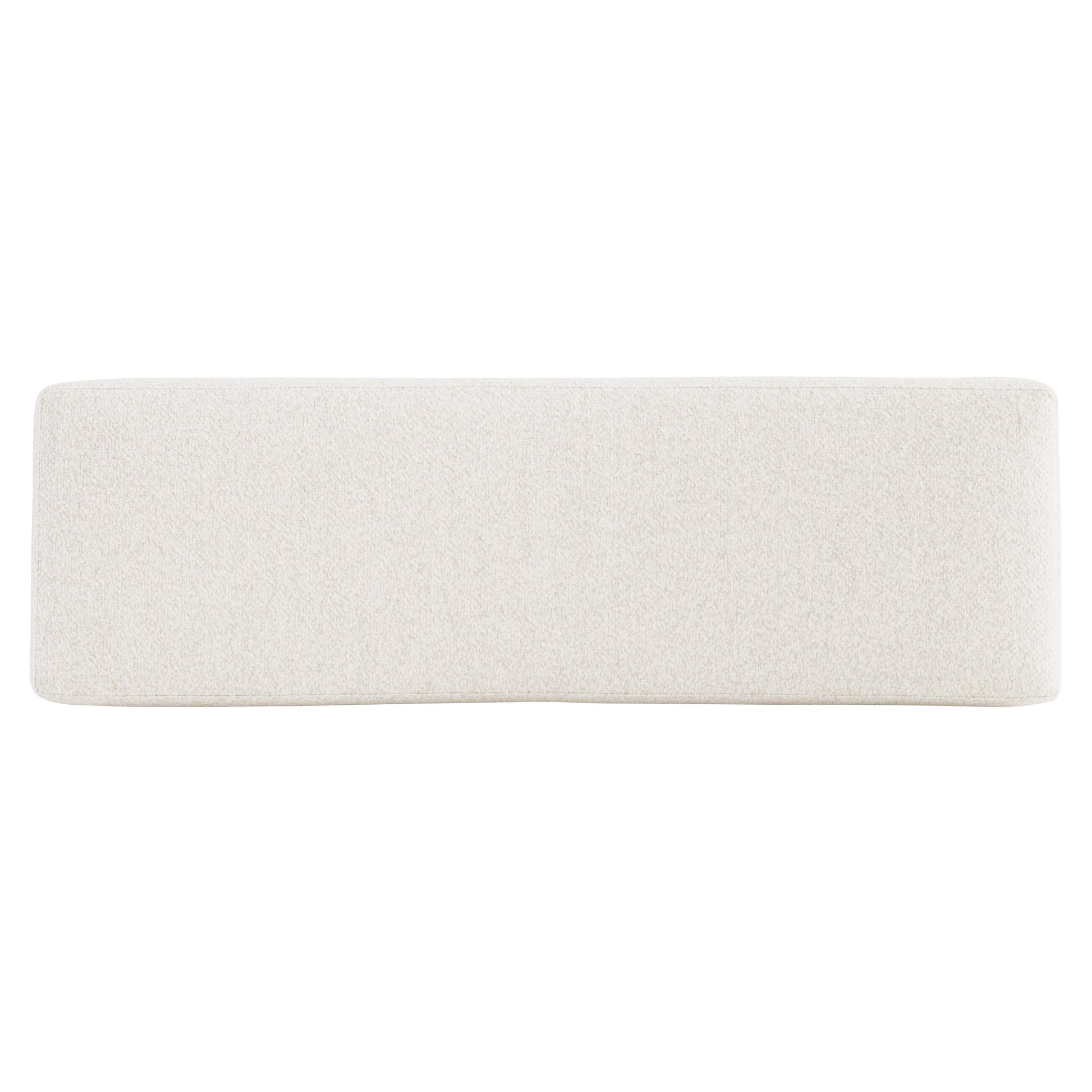 Aventura Beige/Frosted Nickel Bench - Ornate Home