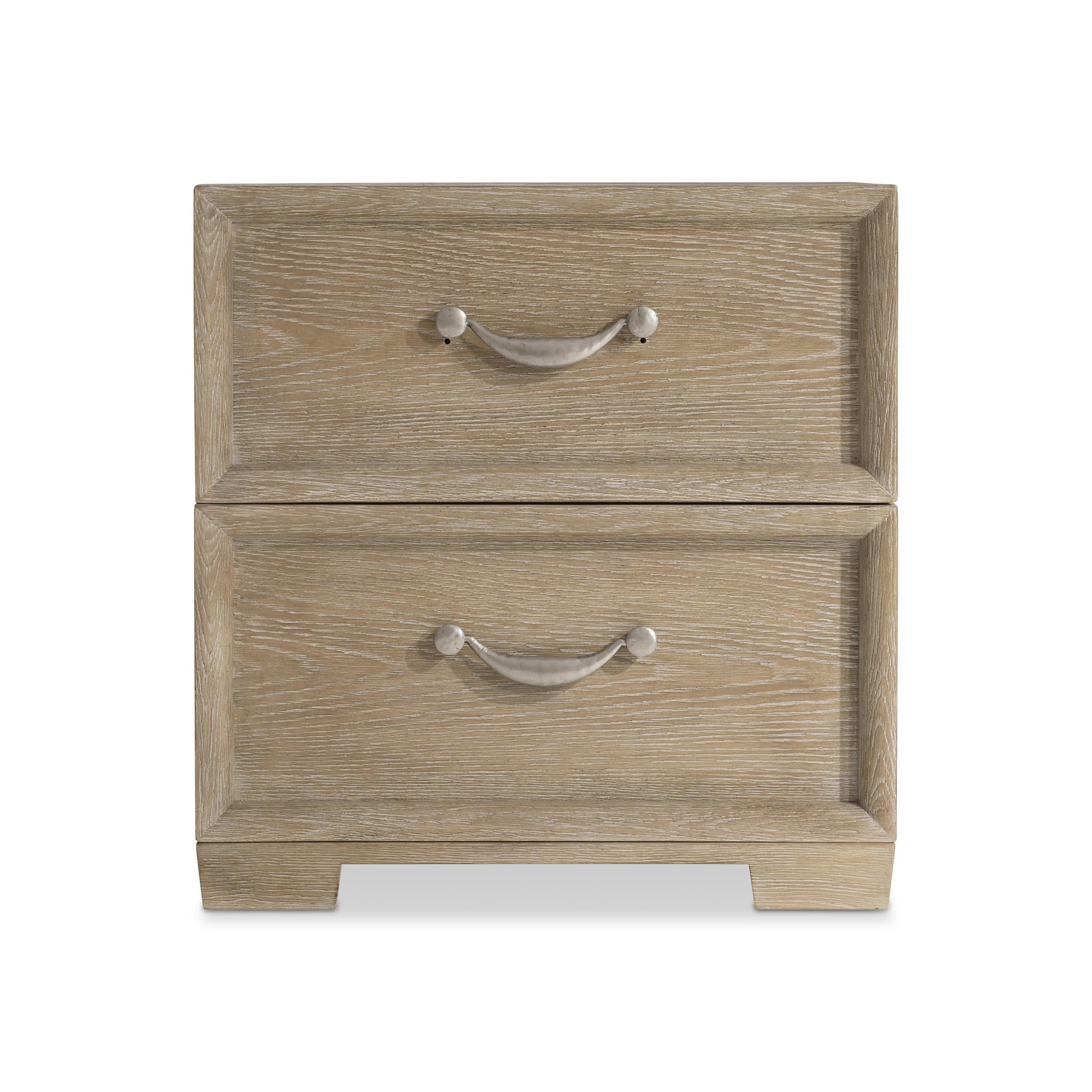 Aventura Marcona Nightstand with Metal Handles - Ornate Home
