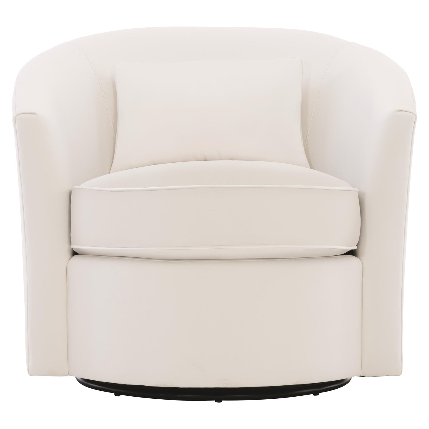 Aventura White/Cream Outdoor Swivel Chair - Ornate Home